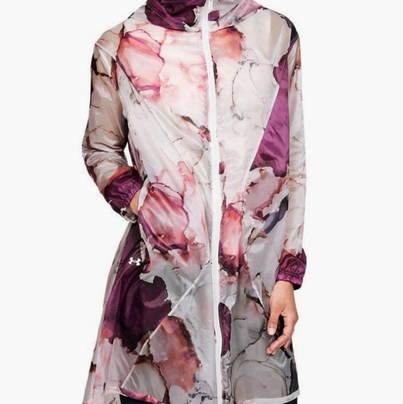 Under Armour Jackets & Blazers - Under Armour ⭐NWOT⭐ Floral Rain Jacket Size Medium